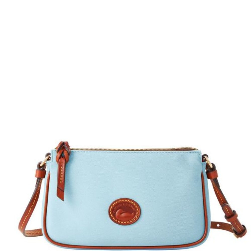 Dooney & Bourke Nylon Lexi Crossbody Shoulder Bag - Light Blue